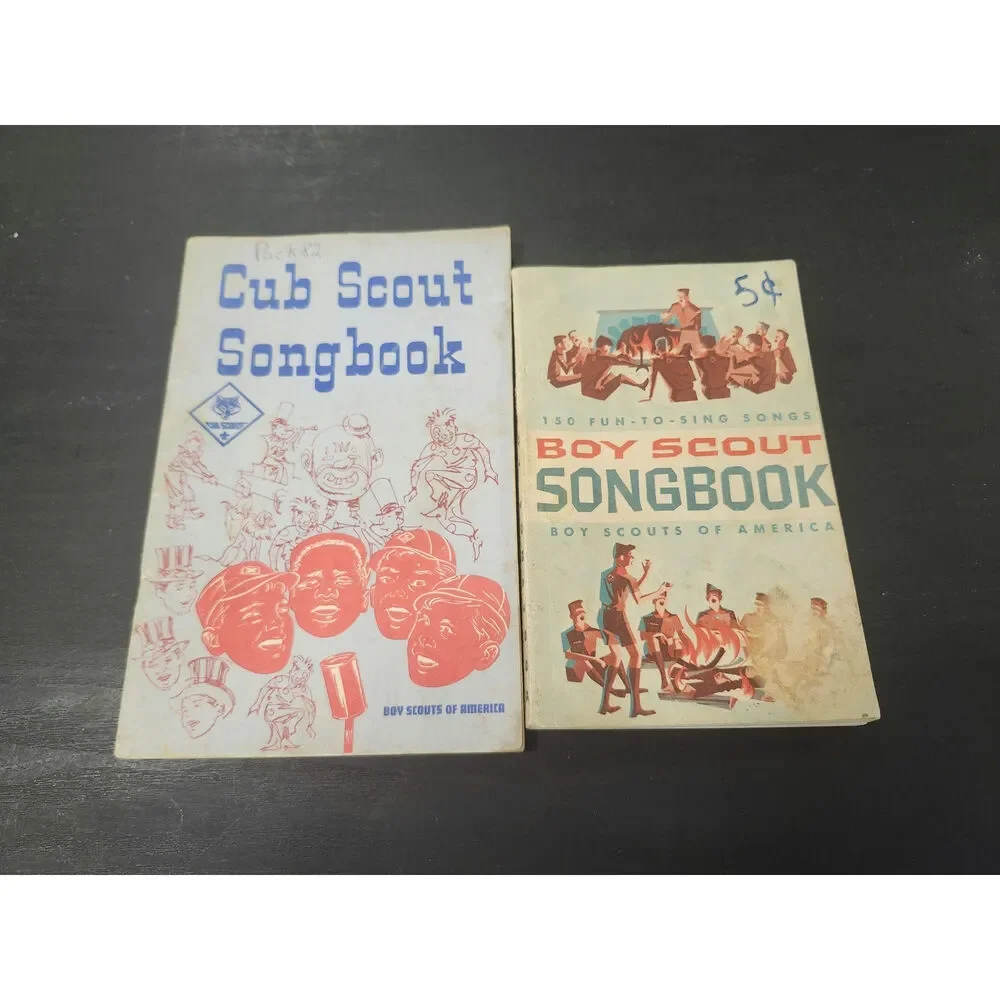 2 Vintage Boy Scouts/Cub Songbooks - 1963 & 1979 Printings - BSA No. 3222 &3226